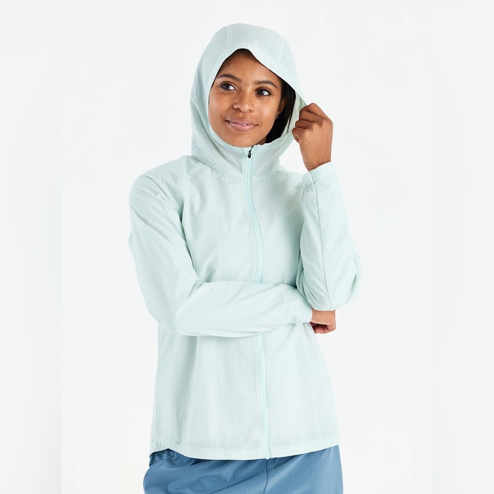 Free Fly Apparel Women’s Headwind Jacket in the color Tide Pool; Size Large - Picture 4 of 10